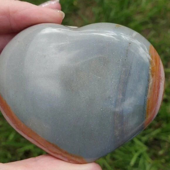 Polychrome Jasper Heart Large (PC207) - Picture 4 of 6